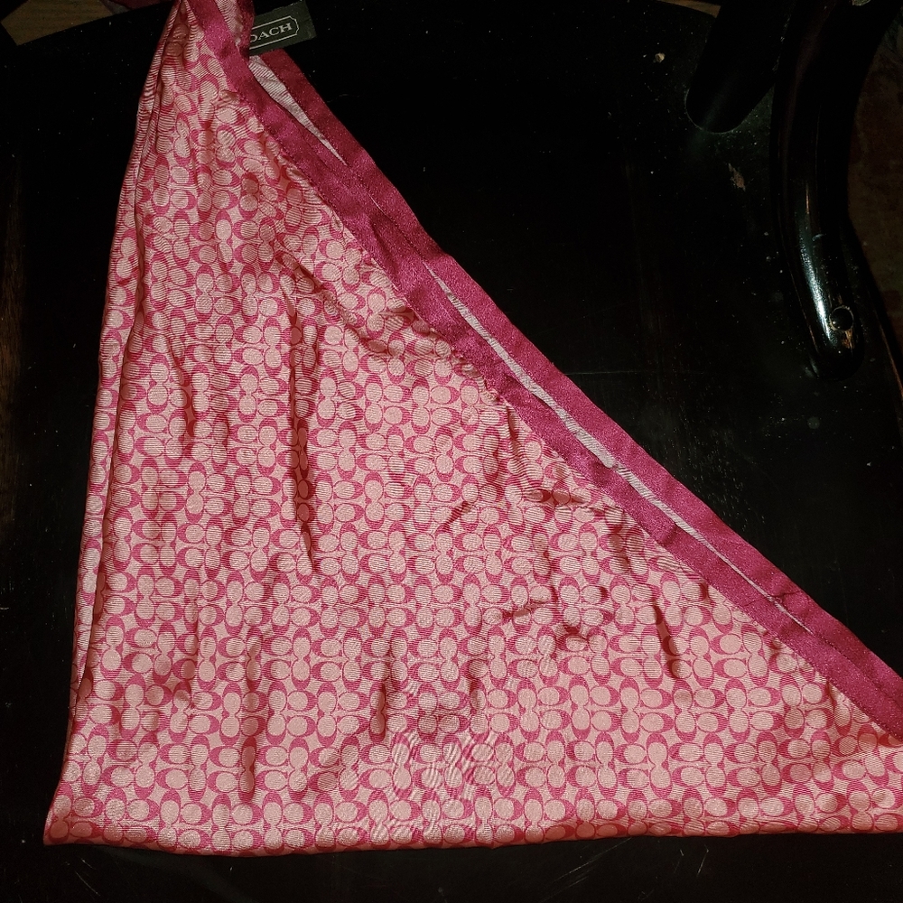 Coach silk scarf